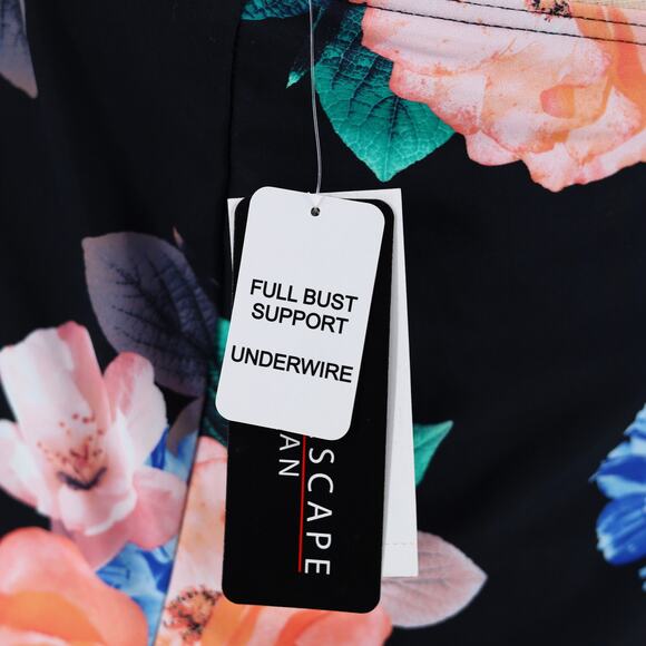 Island Escape Women Floral Underwire Swim Tankini Top / Bottom Set Plus Size 16W - Picture 6 of 9